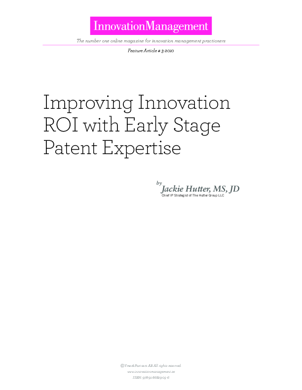 This is a partial preview of How to Improve Your Innovation ROI with Early Stage Patent Expertise (10-page PDF document). Full document is 10 pages. 