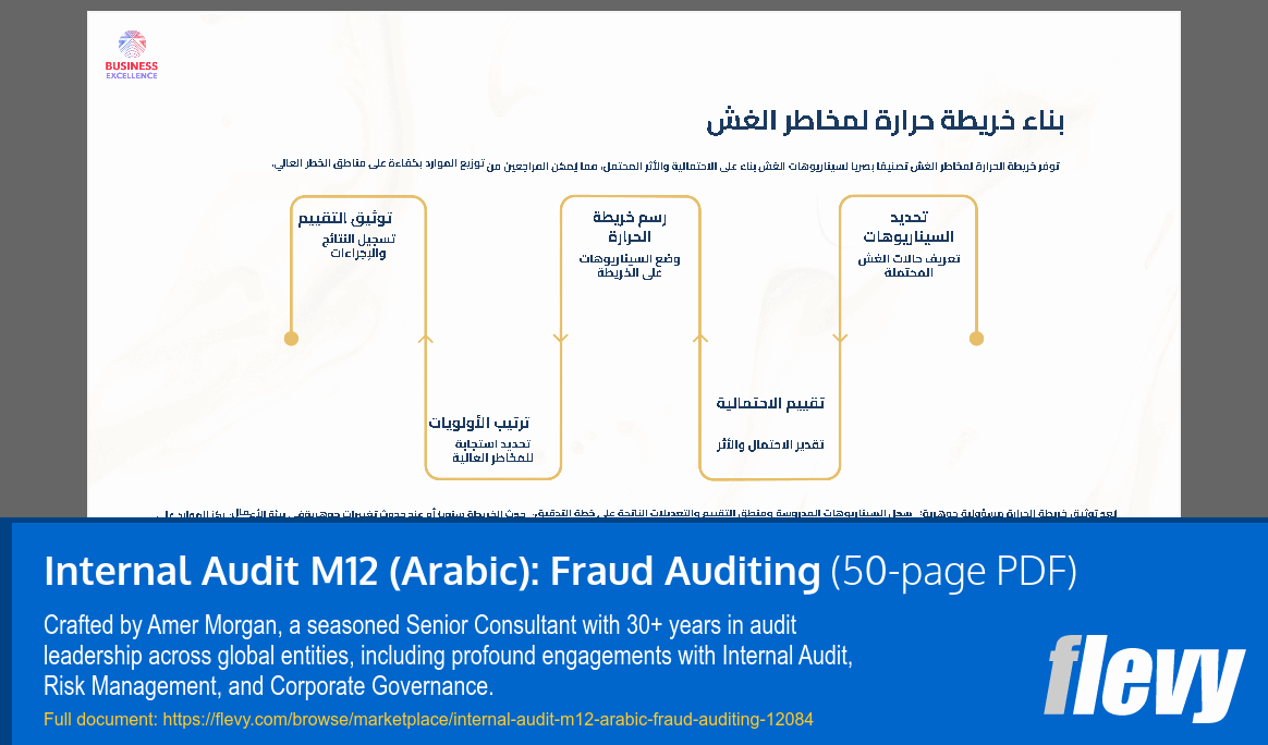 Internal Audit M12 (Arabic): Fraud Auditing (50-page PDF document) Preview Image