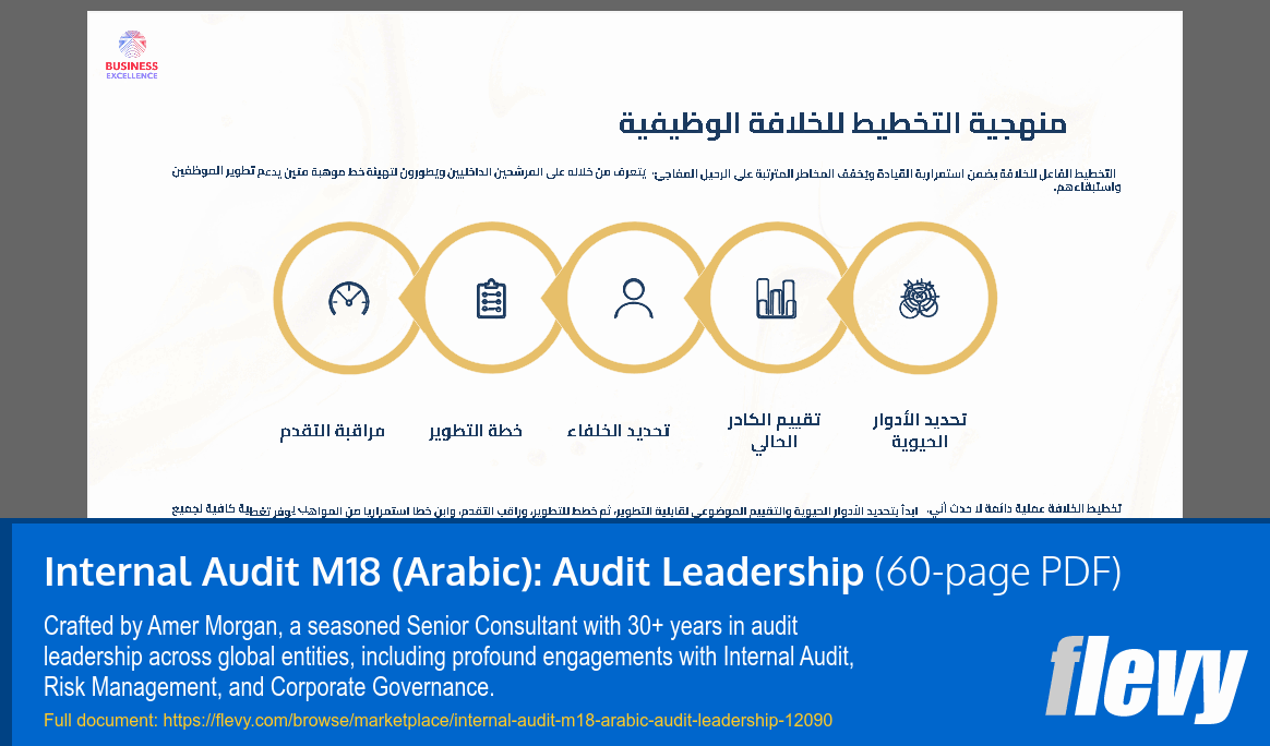 Internal Audit M18 (Arabic): Audit Leadership (60-page PDF document) Preview Image