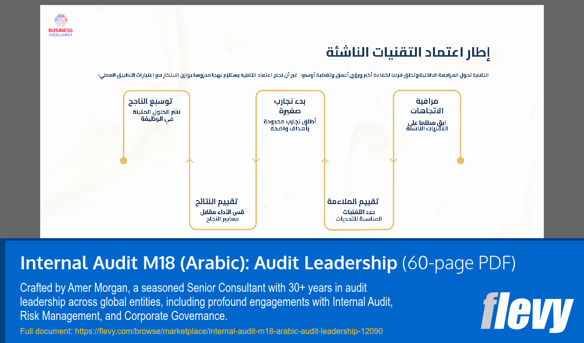 Internal Audit M18 (Arabic): Audit Leadership (60-page PDF document) Preview Image