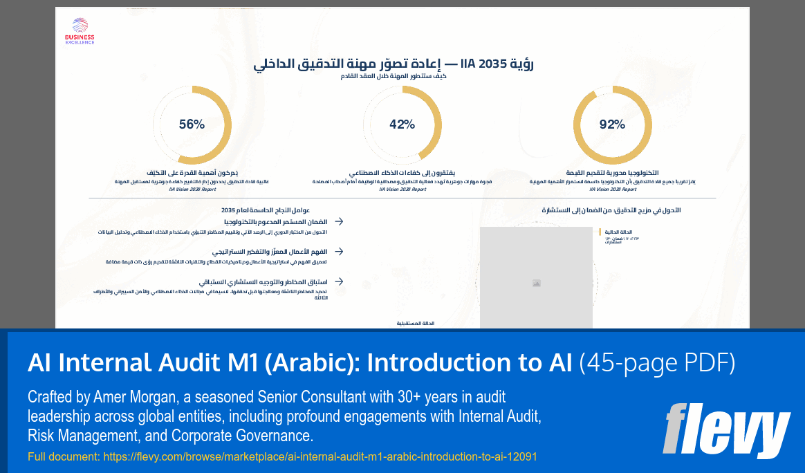 AI Internal Audit M1 (Arabic): Introduction to AI (45-page PDF document) Preview Image