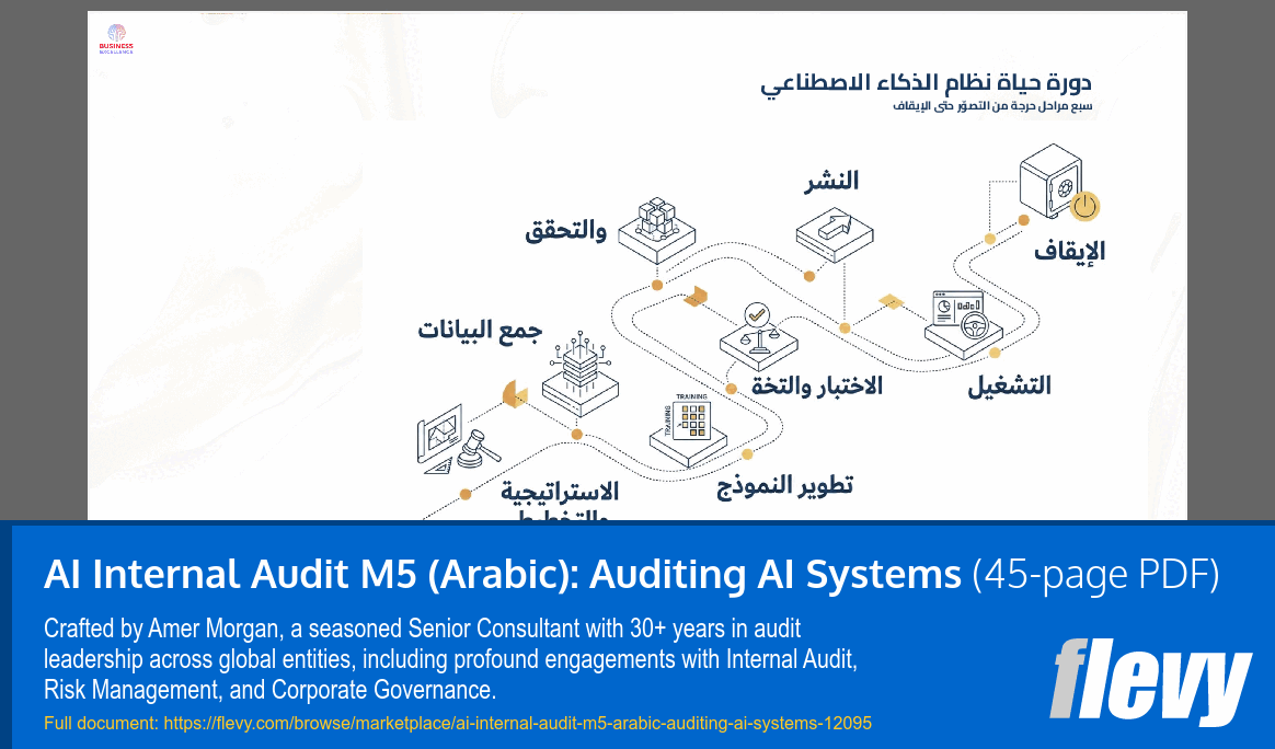 AI Internal Audit M5 (Arabic): Auditing AI Systems (45-page PDF document) Preview Image