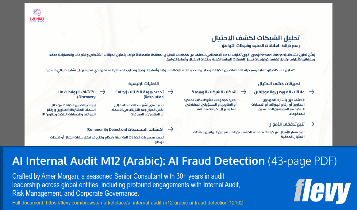 AI Internal Audit M12 (Arabic): AI Fraud Detection (43-page PDF document) Preview Image