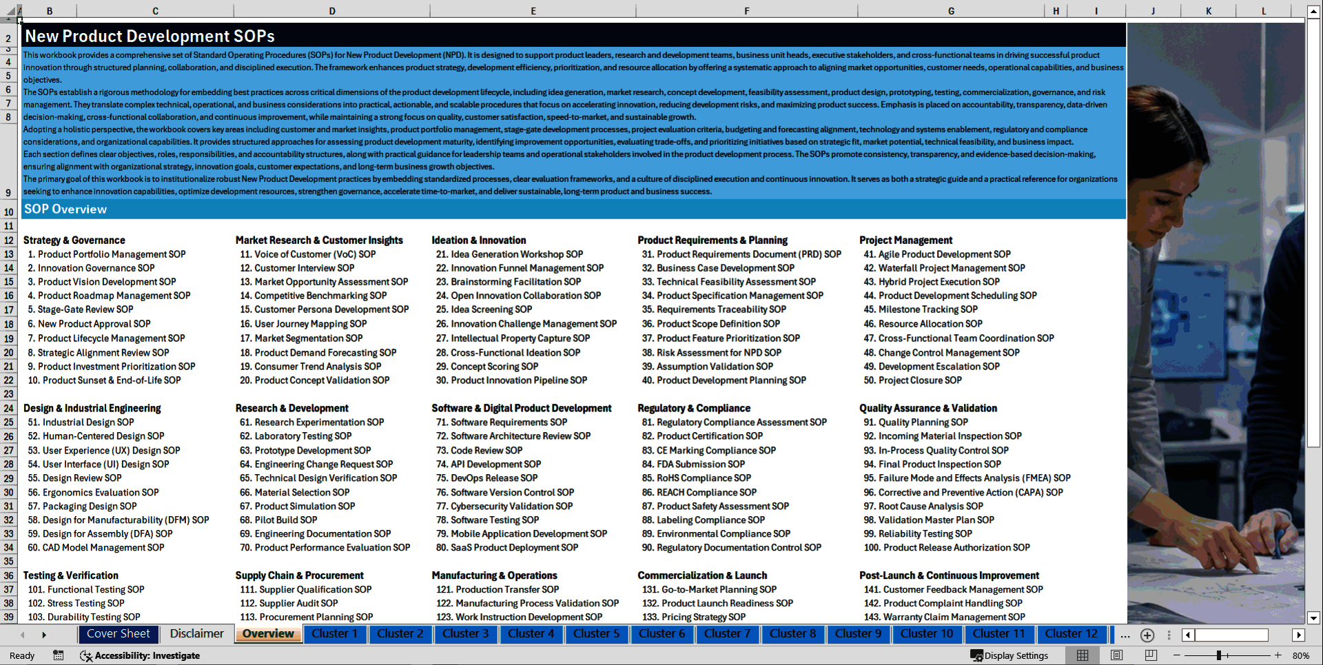100+ New Product Development SOPs (Excel template (XLSX)) Preview Image