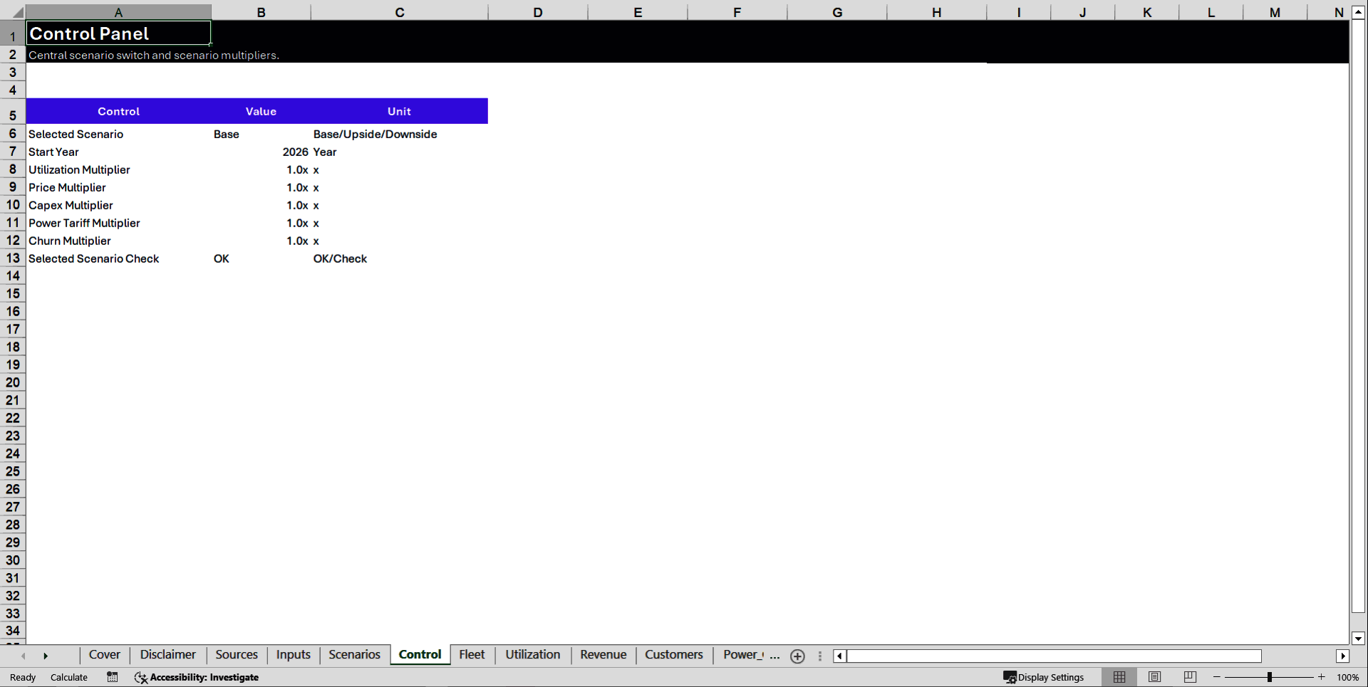 AI GPUaaS Pro Financial Model (Excel template (XLSX)) Preview Image