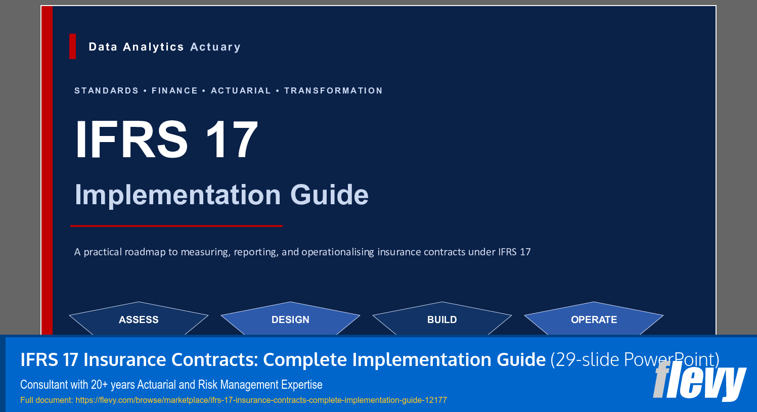 IFRS 17 Insurance Contracts: Complete Implementation Guide (29-slide PPT PowerPoint presentation template (PPTX)) Preview Image