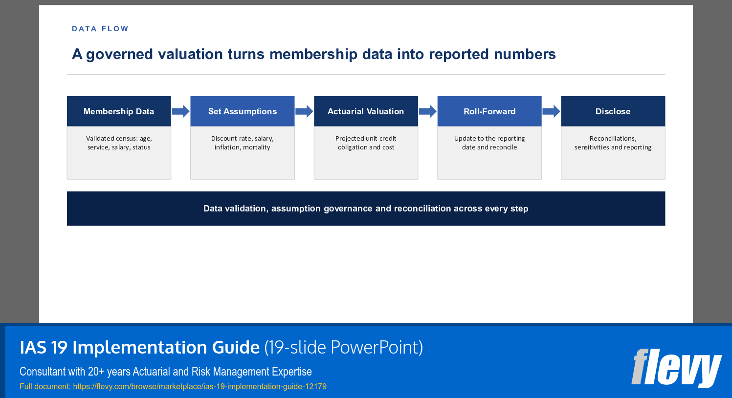IAS 19 Implementation Guide (19-slide PPT PowerPoint presentation template (PPTX)) Preview Image