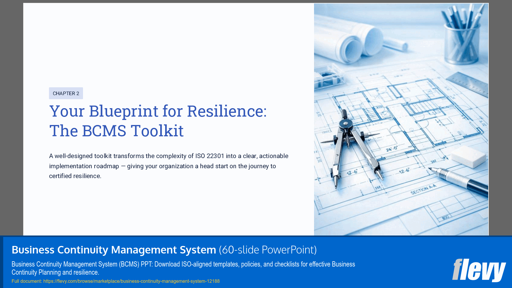 Business Continuity Management System (60-slide PPT PowerPoint presentation template (PPTX)) Preview Image