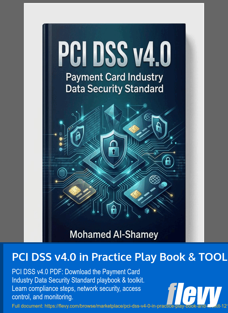 PCI DSS v4.0 in Practice Play Book & TOOLKIT (101-page PDF document) Preview Image