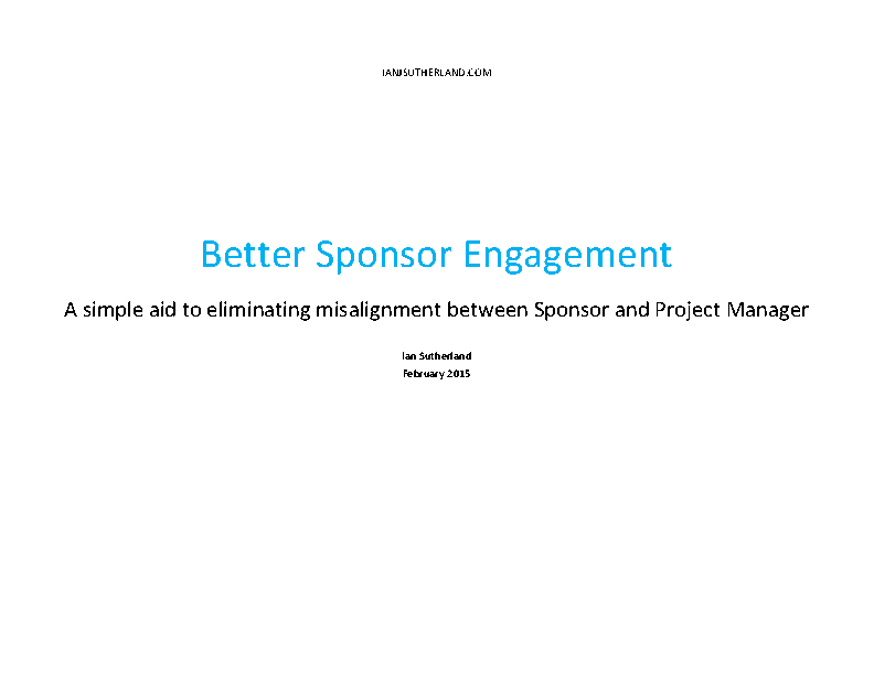 Better Sponsor Engagement