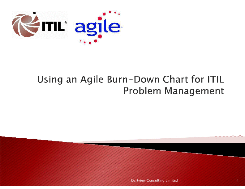 Using an Agile Burn-Down Chart for ITIL Problem Management (40-slide PPT PowerPoint presentation (PPTX)) Preview Image