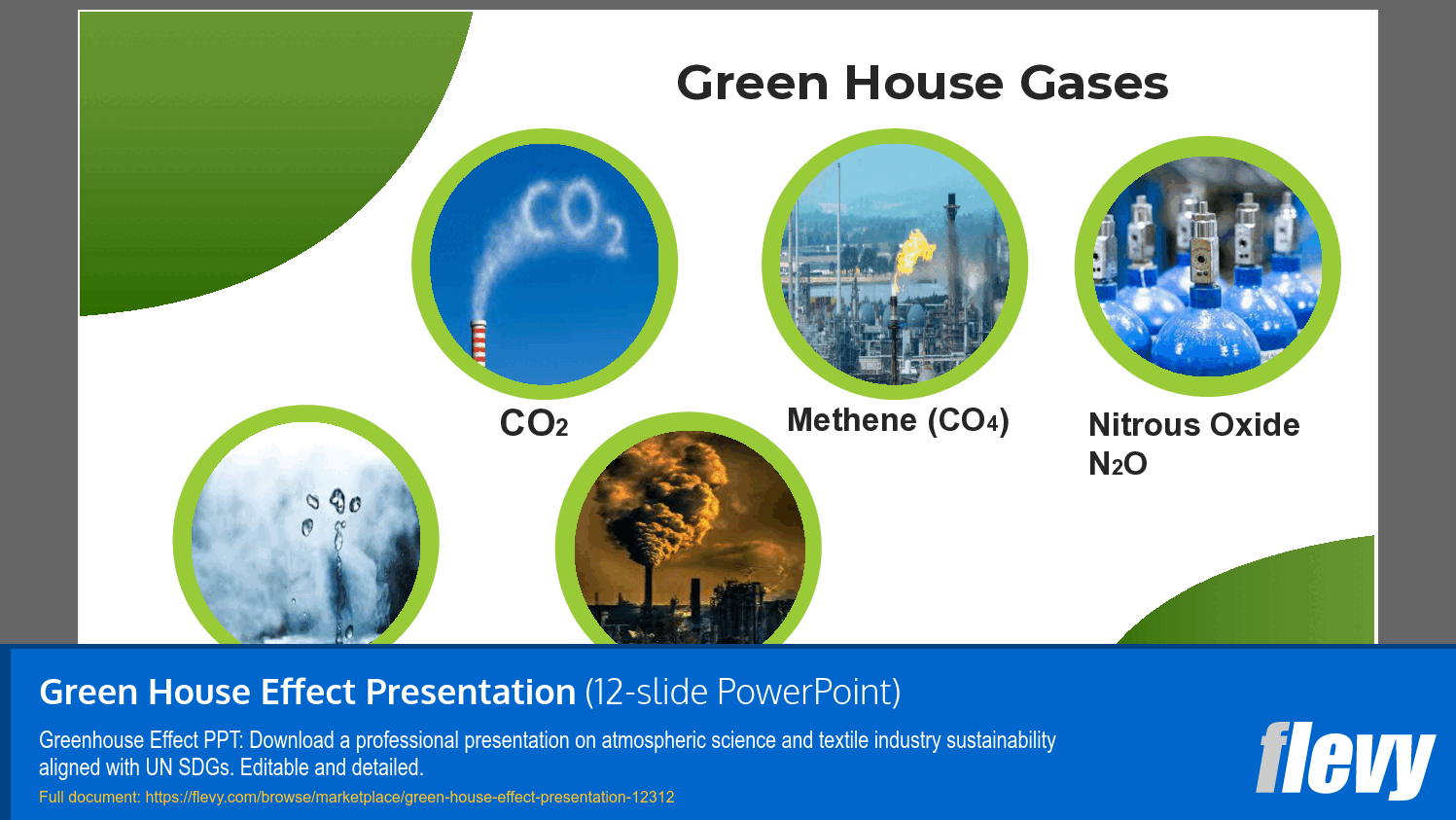 Green House Effect Presentation (12-slide PPT PowerPoint presentation template (PPTX)) Preview Image