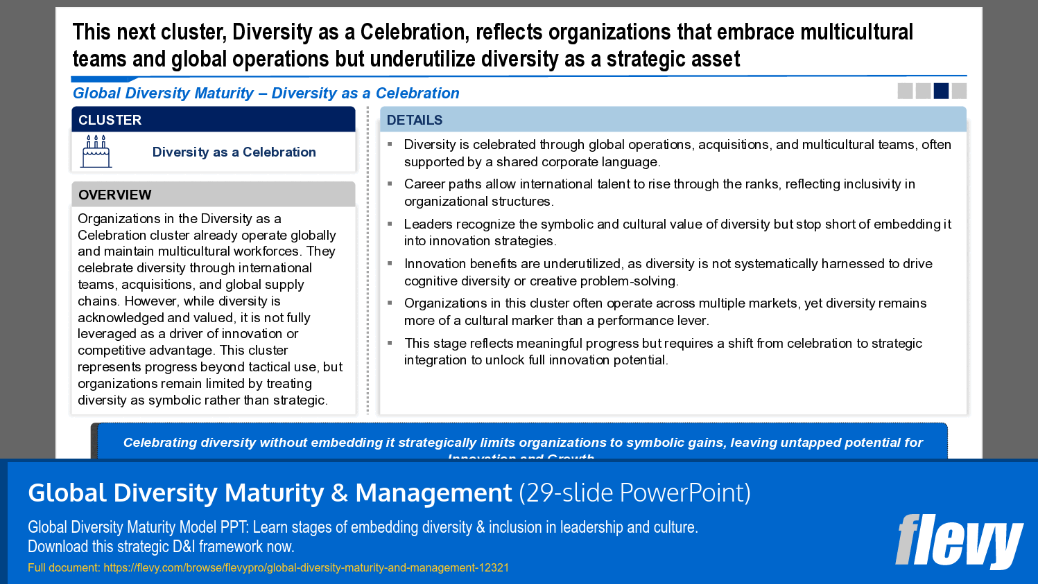 Global Diversity Maturity & Management (29-slide PPT PowerPoint presentation template (PPTX)) Preview Image