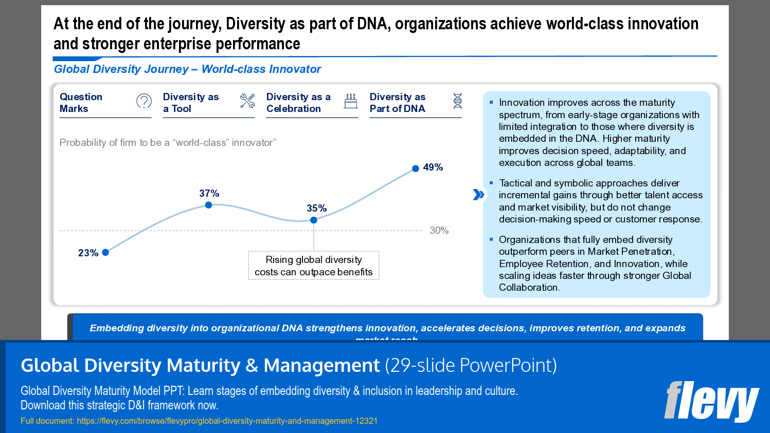 Global Diversity Maturity & Management (29-slide PPT PowerPoint presentation template (PPTX)) Preview Image