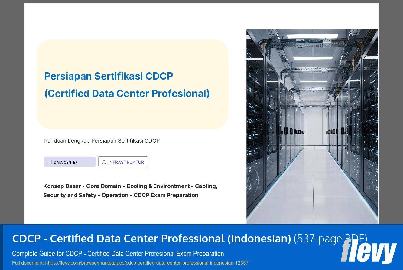 CDCP - Certified Data Center Professional (Indonesian) (537-page PDF document) Preview Image