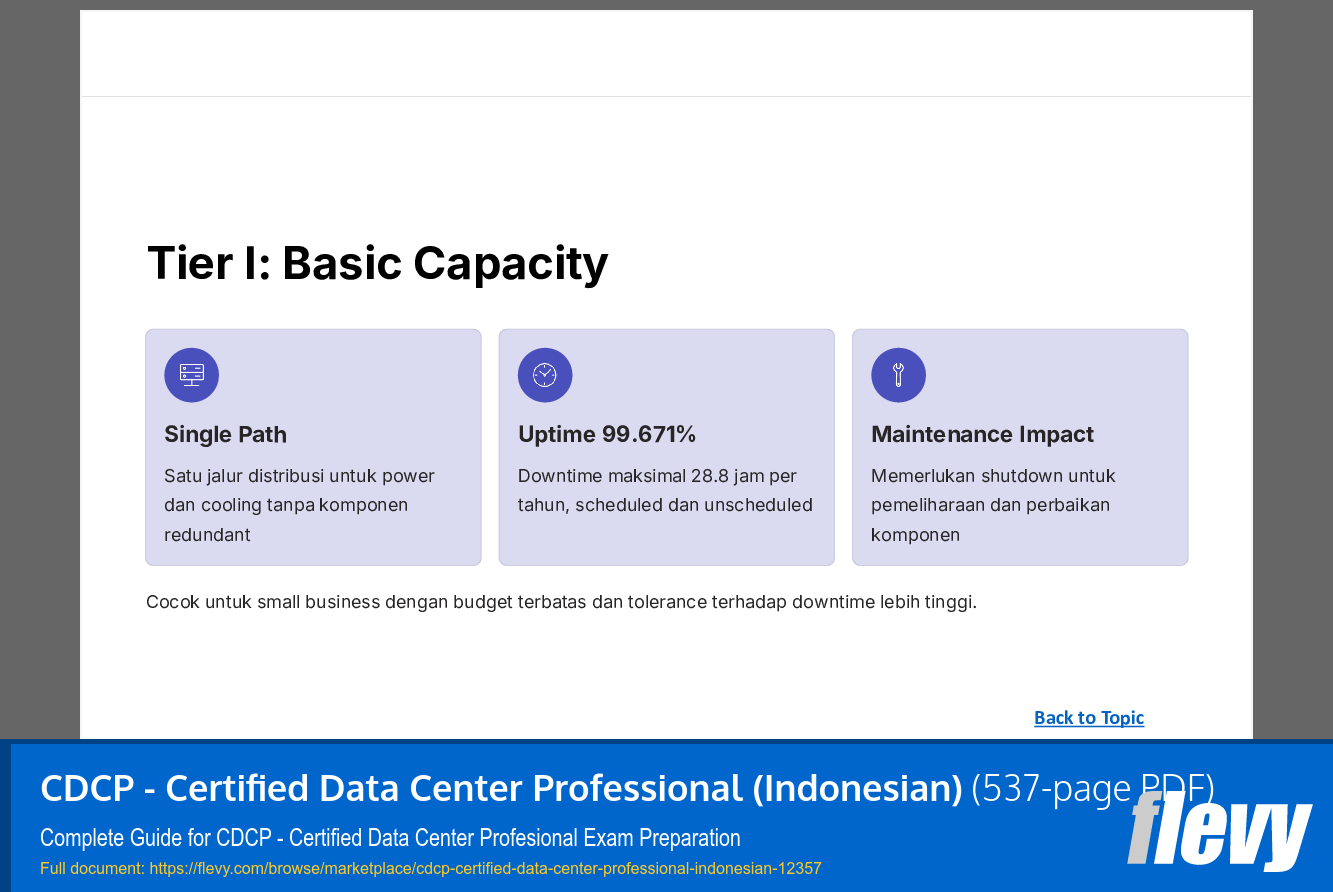 CDCP - Certified Data Center Professional (Indonesian) (537-page PDF document) Preview Image