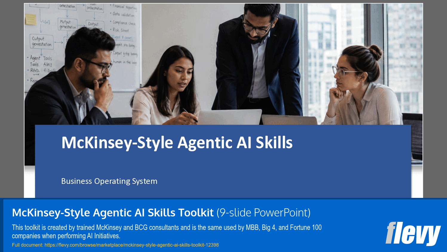 McKinsey-Style Agentic AI Skills Toolkit (9-slide PPT PowerPoint presentation template (PPTX)) Preview Image