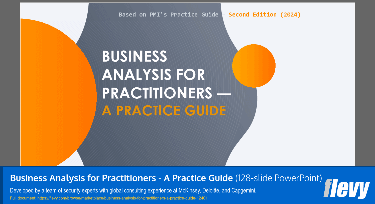 Business Analysis for Practitioners - A Practice Guide (128-slide PPT PowerPoint presentation template (PPTX)) Preview Image