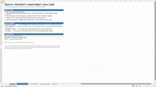 Rental Property Investment Analyzer - Long-Term & Airbnb (Excel template (XLSX)) Preview Image