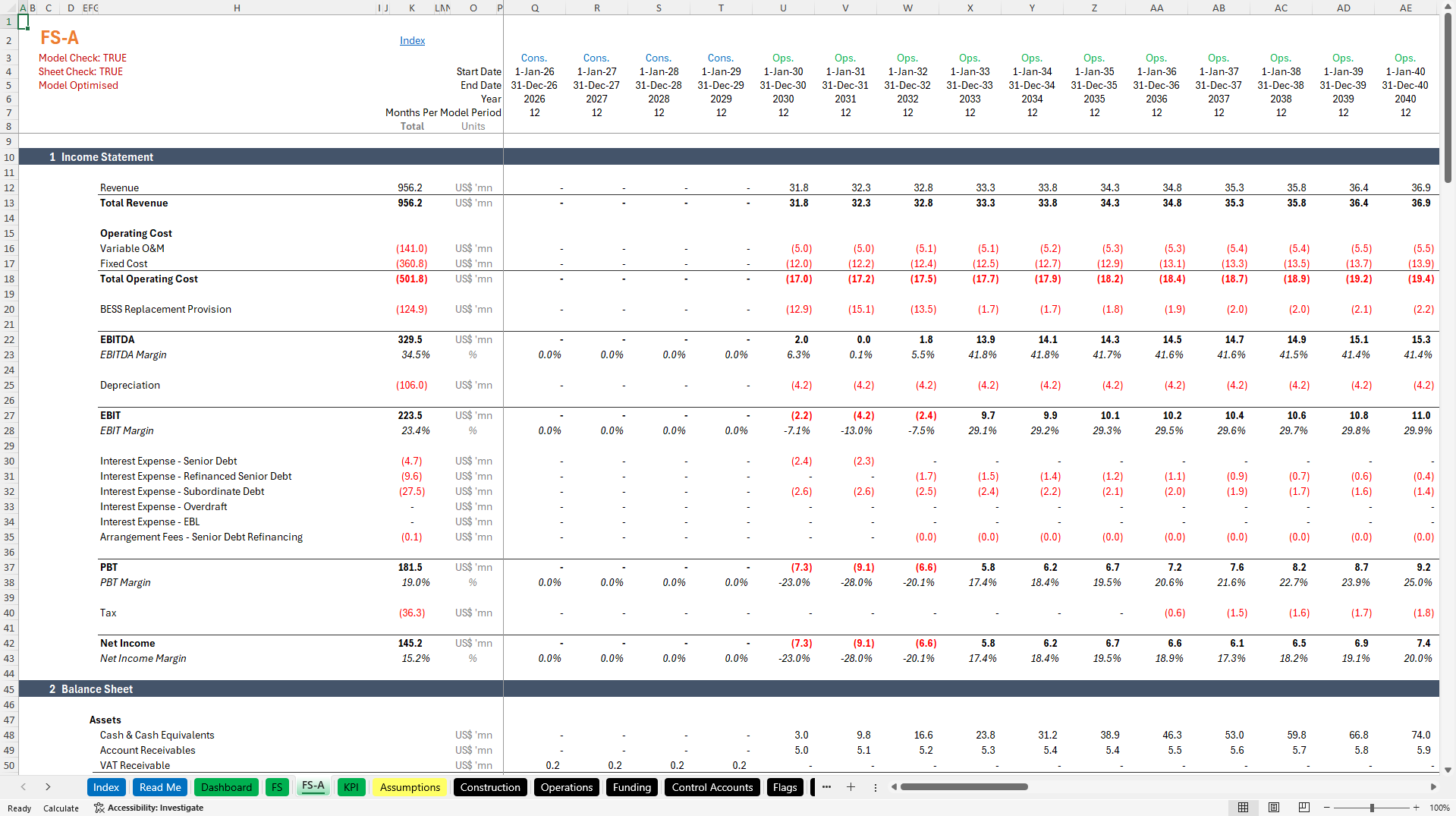 Solar Off-Grid & BESS Financial Model (Excel template (XLSB)) Preview Image