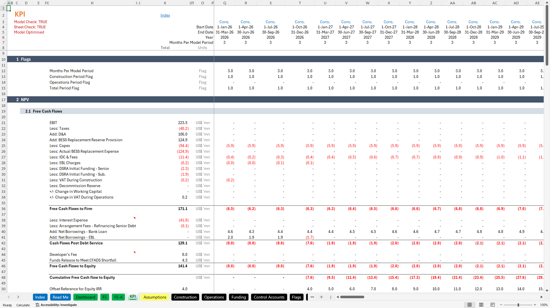 Solar Off-Grid & BESS Financial Model (Excel template (XLSB)) Preview Image