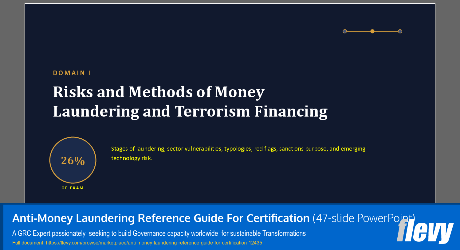 Anti-Money Laundering Reference Guide For Certification (47-slide PPT PowerPoint presentation template (PPTX)) Preview Image
