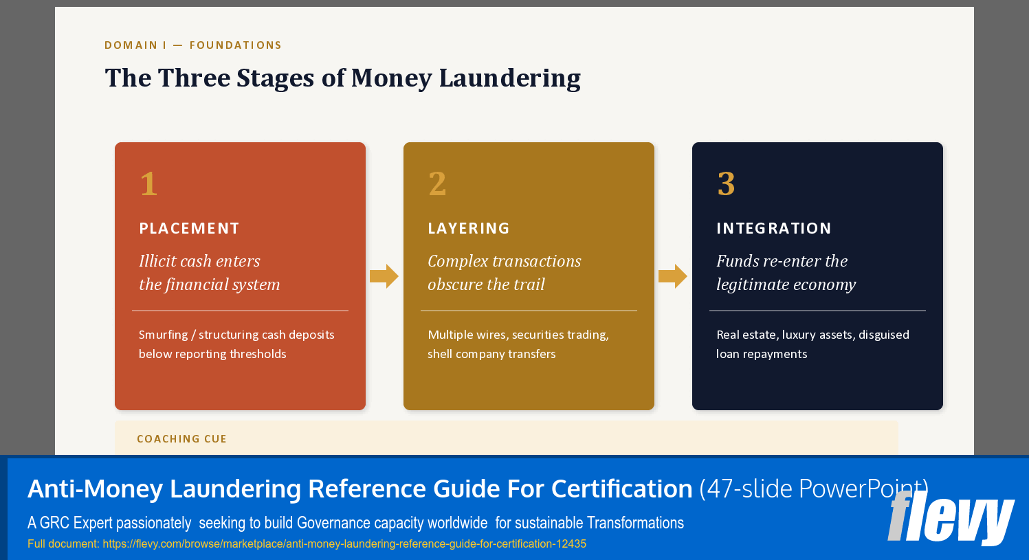 Anti-Money Laundering Reference Guide For Certification (47-slide PPT PowerPoint presentation template (PPTX)) Preview Image