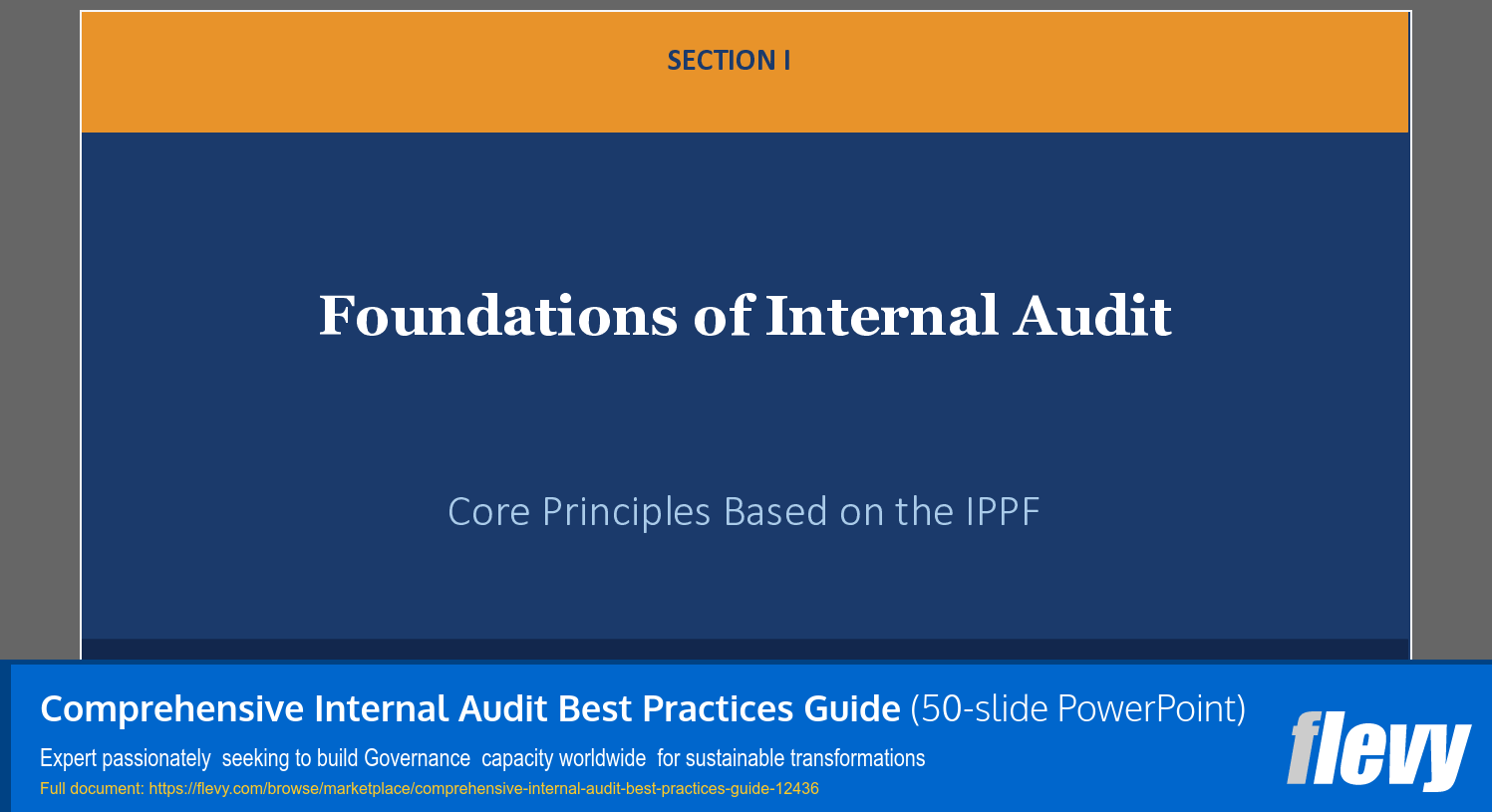 Comprehensive Internal Audit Best Practices Guide (50-slide PPT PowerPoint presentation template (PPTX)) Preview Image