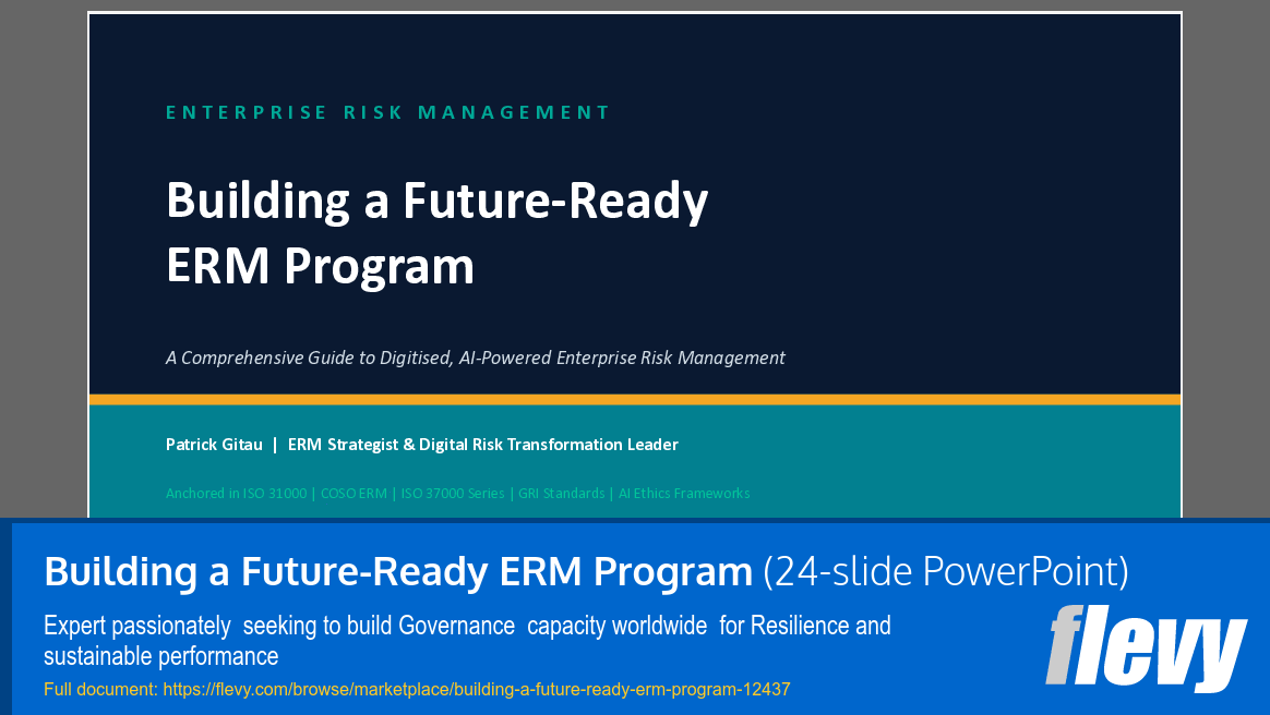 Building a Future-Ready ERM Program (24-slide PPT PowerPoint presentation template (PPTX)) Preview Image