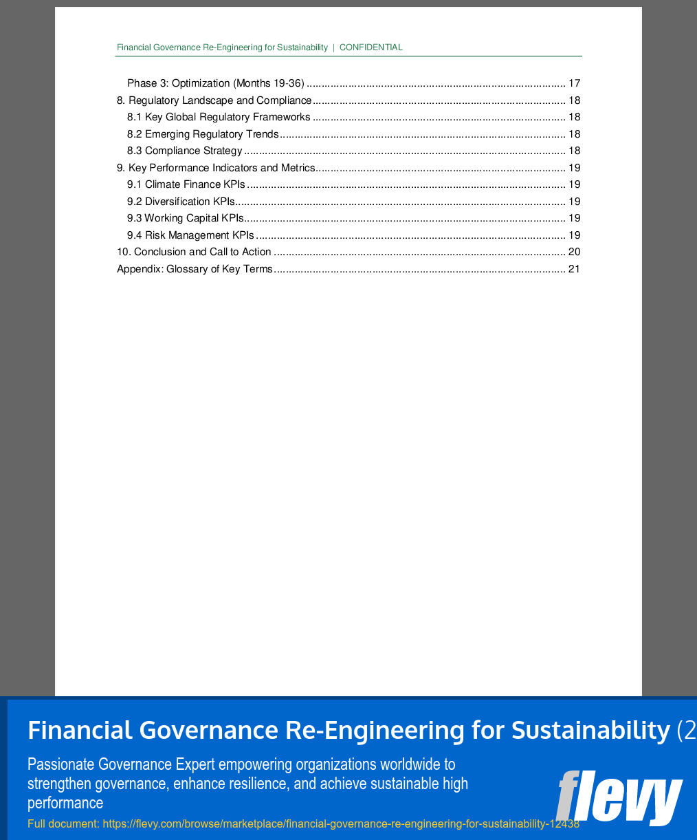 Financial Governance Re-Engineering for Sustainability (22-page PDF document) Preview Image