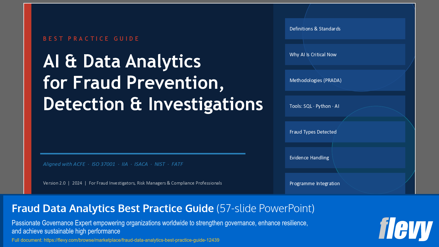 Fraud Data Analytics Best Practice Guide (57-slide PPT PowerPoint presentation template (PPTX)) Preview Image