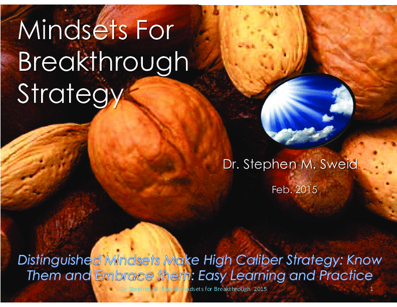 Mindsets for Breakthrough Strategy: Made Visual (125-page PDF document) Preview Image