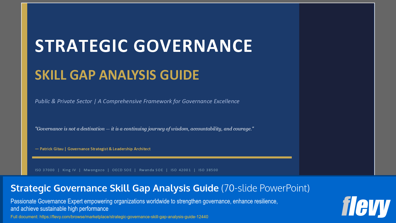Strategic Governance Skill Gap Analysis Guide (70-slide PPT PowerPoint presentation template (PPTX)) Preview Image
