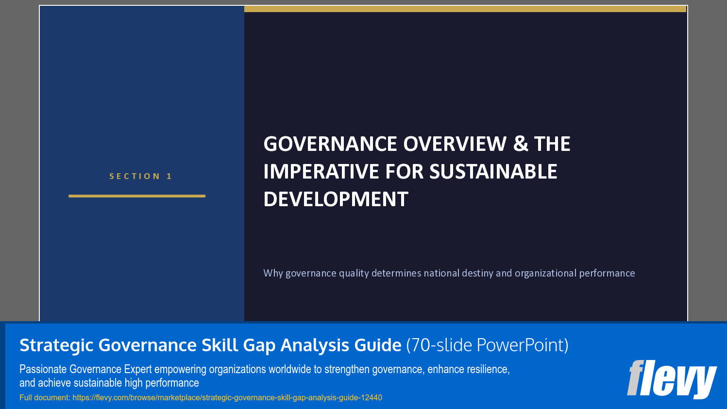 Strategic Governance Skill Gap Analysis Guide (70-slide PPT PowerPoint presentation template (PPTX)) Preview Image