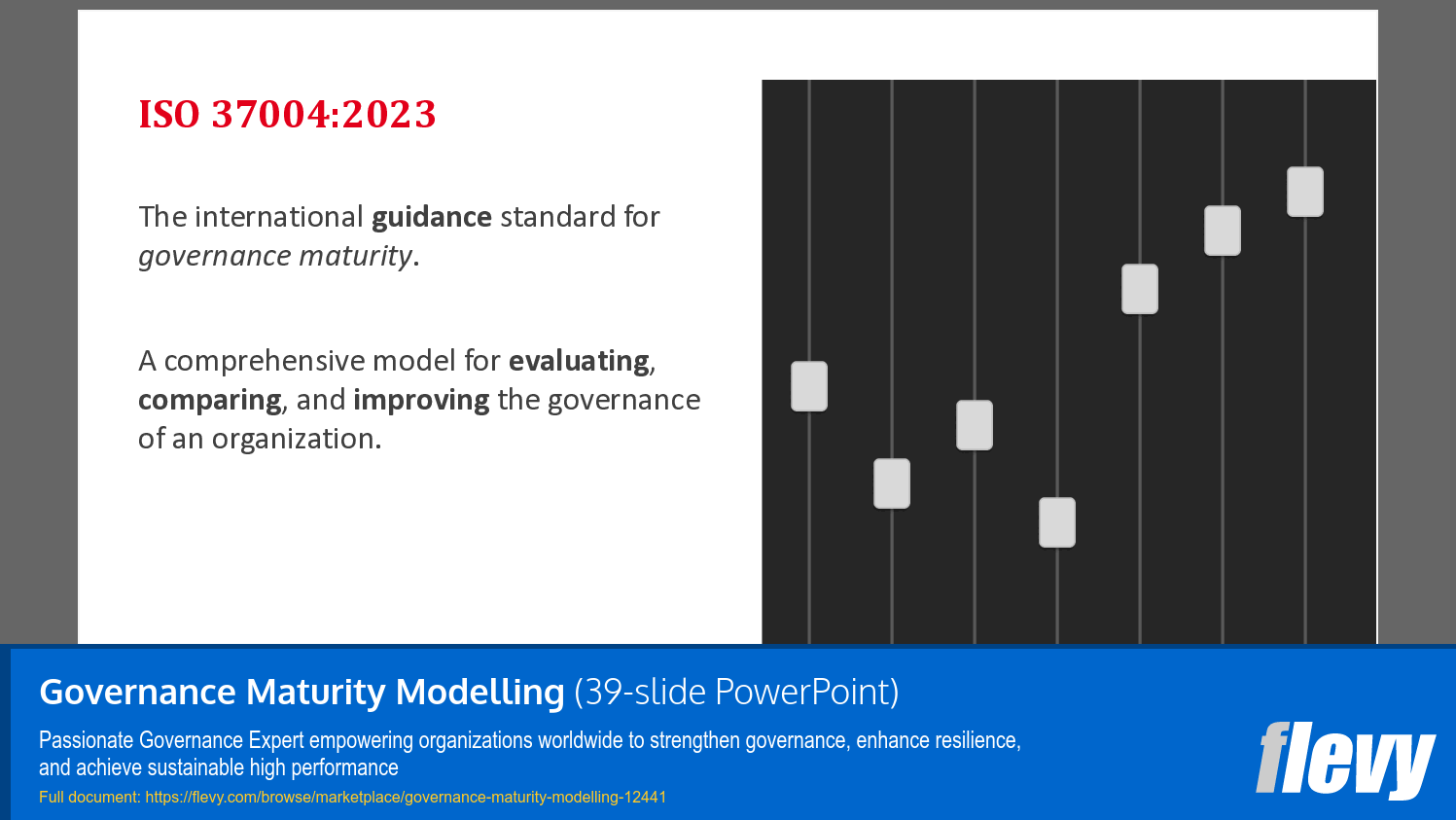 Governance Maturity Modelling (39-slide PPT PowerPoint presentation template (PPTX)) Preview Image