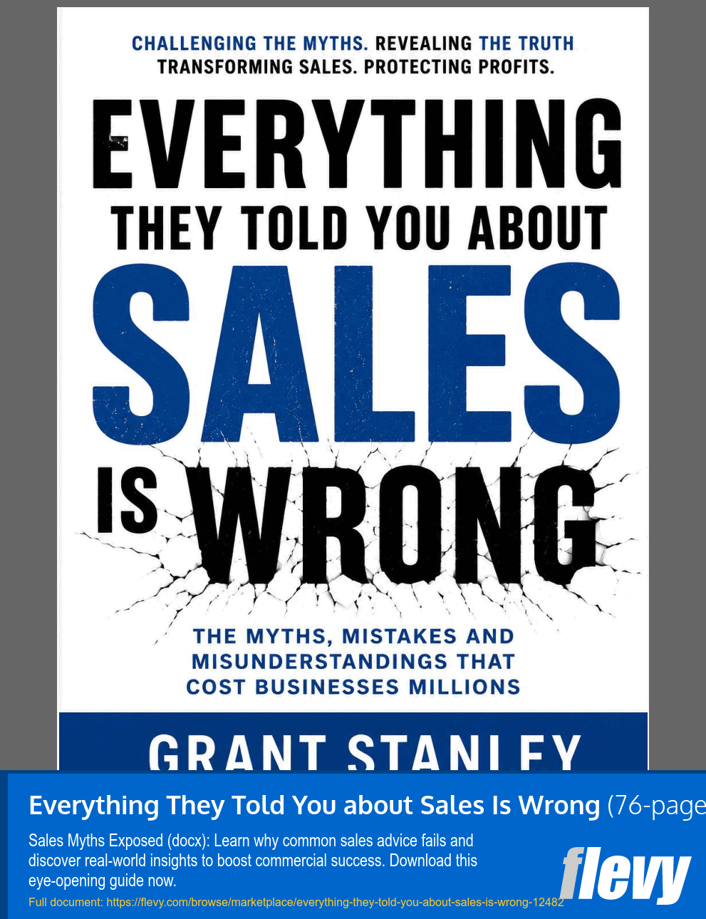 Everything They Told You about Sales Is Wrong (76-page Word document) Preview Image