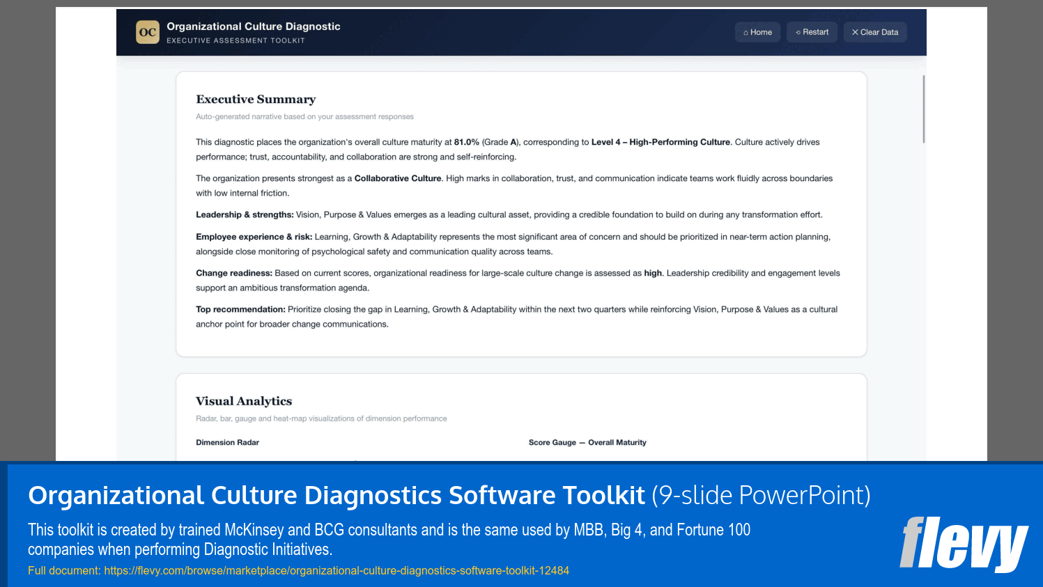 Organizational Culture Diagnostics Software Toolkit (9-slide PPT PowerPoint presentation template (PPTX)) Preview Image