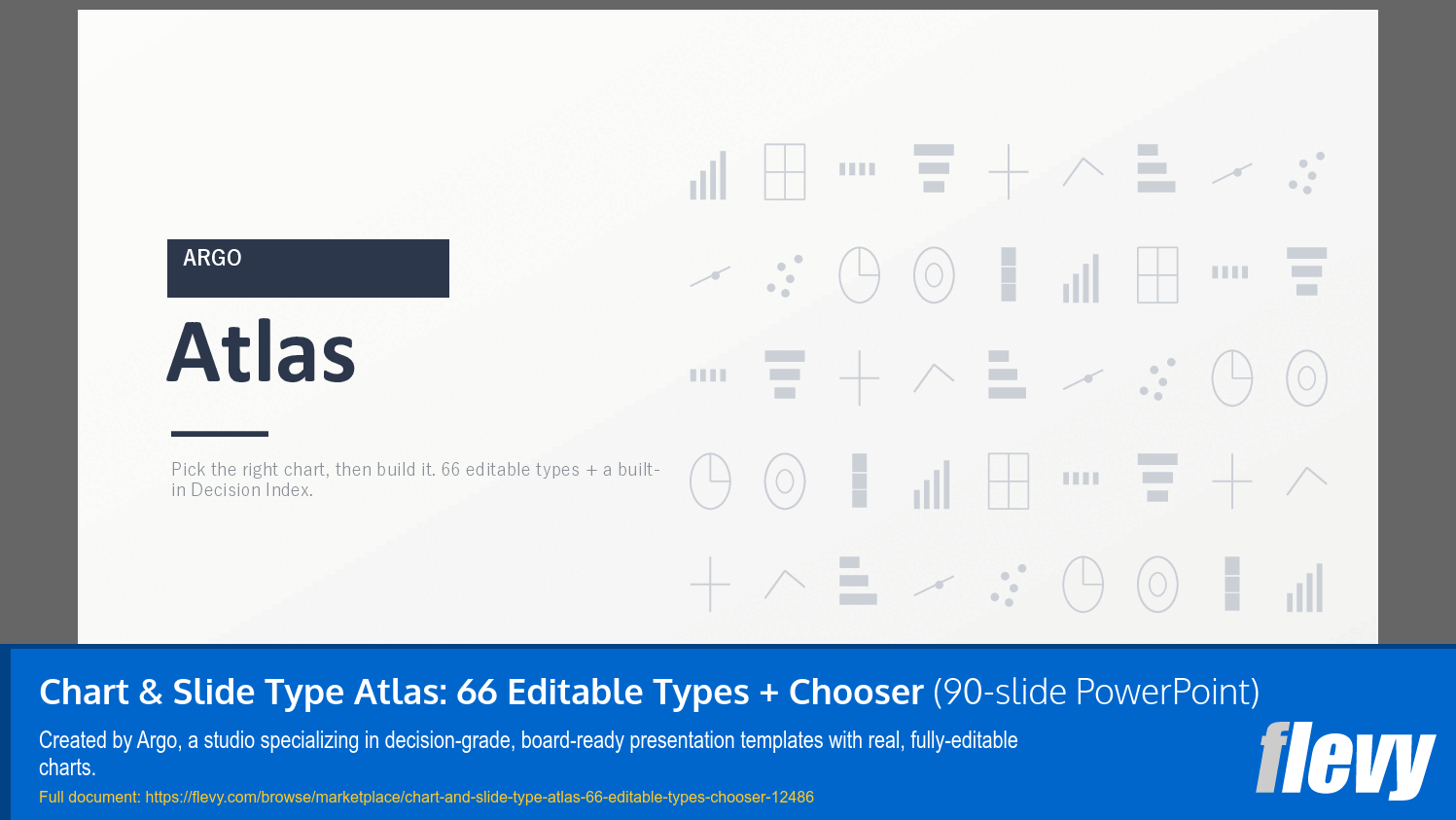 Chart & Slide Type Atlas: 66 Editable Types + Chooser (90-slide PPT PowerPoint presentation template (PPTX)) Preview Image
