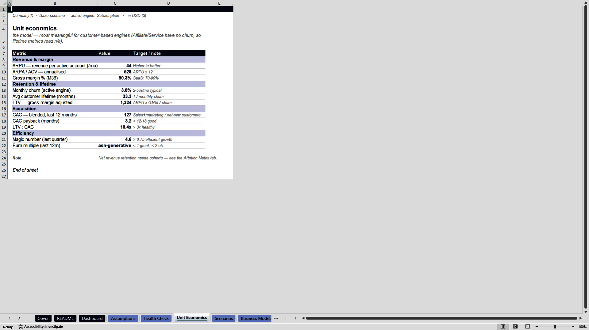 Startup Financial Model: 10 Business Models & DCF (Excel template (XLSX)) Preview Image