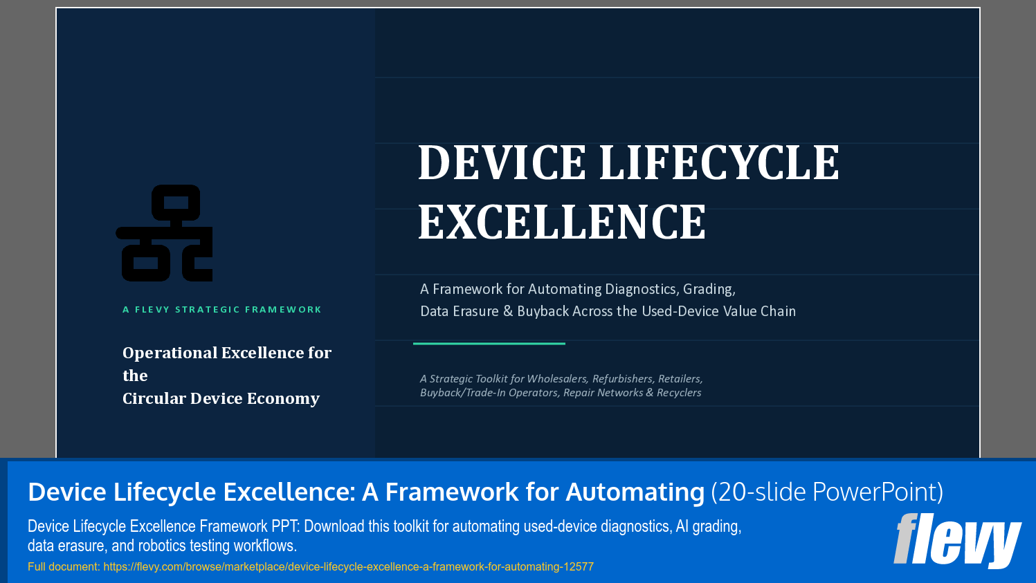 Device Lifecycle Excellence: A Framework for Automating (20-slide PPT PowerPoint presentation template (PPTX)) Preview Image