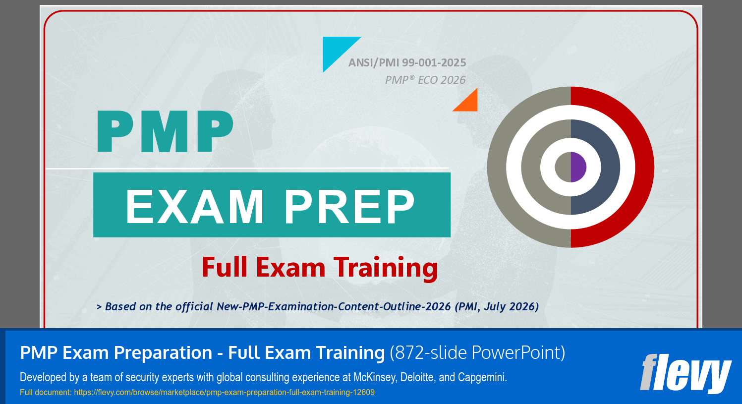 PMP Exam Preparation - Full Exam Training (872-slide PPT PowerPoint presentation template (PPTX)) Preview Image
