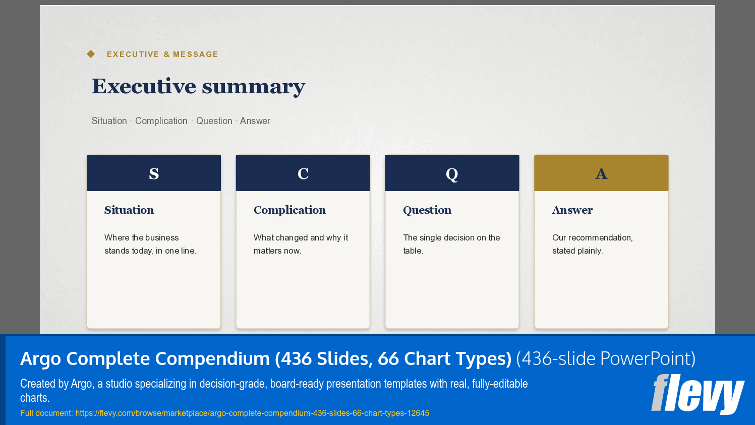 Argo Complete Compendium (436 Slides, 66 Chart Types) (436-slide PPT PowerPoint presentation template (PPTX)) Preview Image