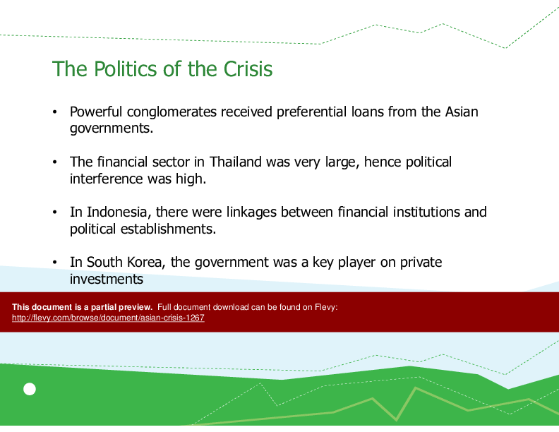 Asian Crisis (16-slide PPT PowerPoint presentation (PPTX)) Preview Image