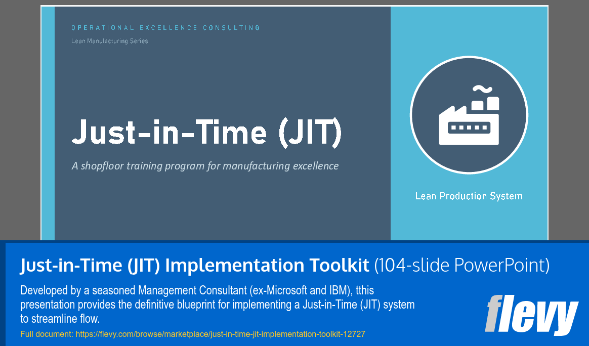 Just-in-Time (JIT) Implementation Toolkit (104-slide PPT PowerPoint presentation template (PPTX)) Preview Image