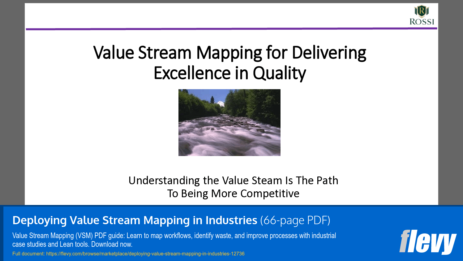Deploying Value Stream Mapping in Industries (66-page PDF document) Preview Image