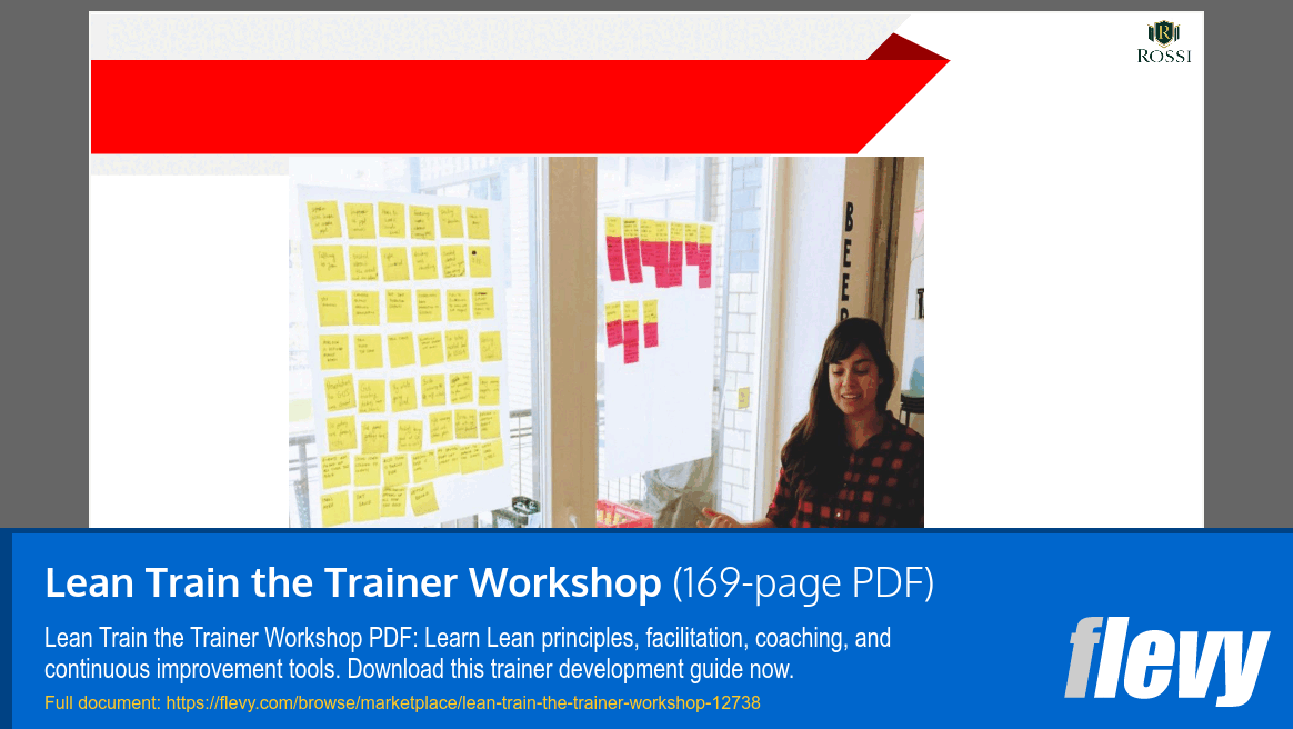Lean Train the Trainer Workshop (169-page PDF document) Preview Image