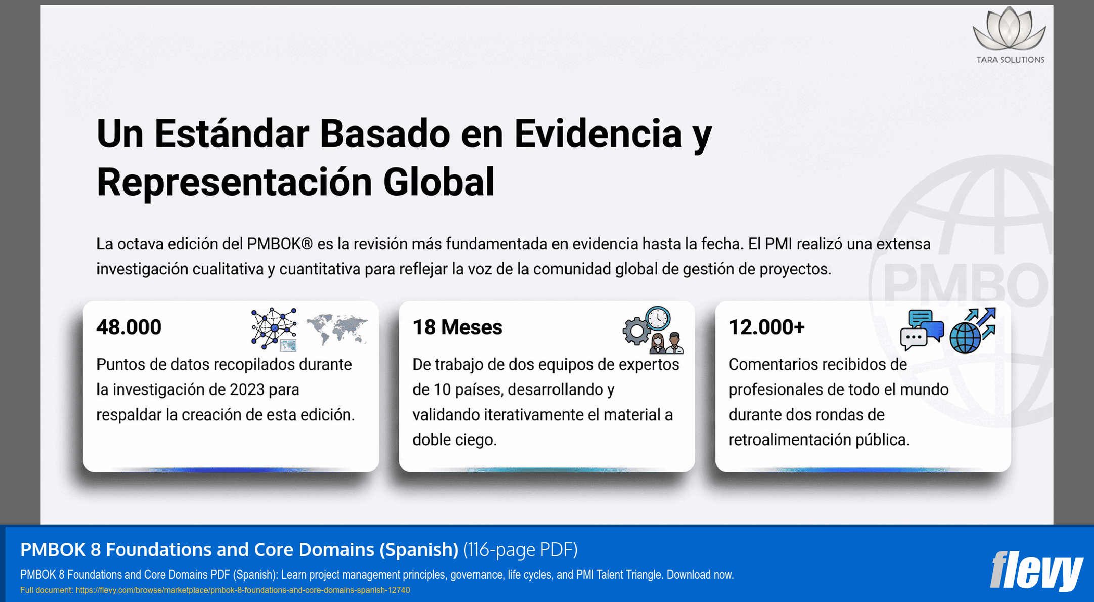 PMBOK 8 Foundations and Core Domains (Spanish) (116-page PDF document) Preview Image