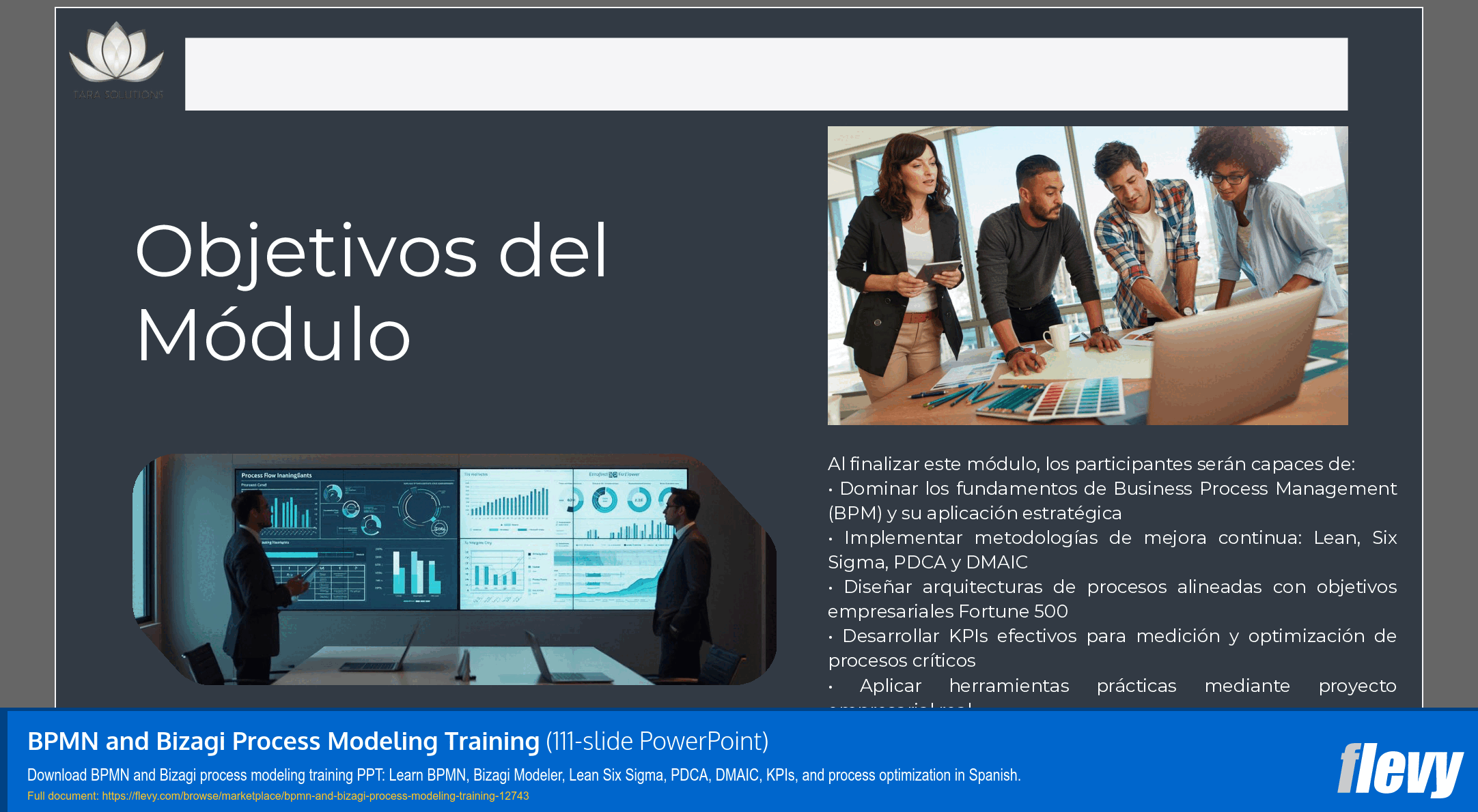 BPMN and Bizagi Process Modeling Training (111-slide PPT PowerPoint presentation template (PPTX)) Preview Image