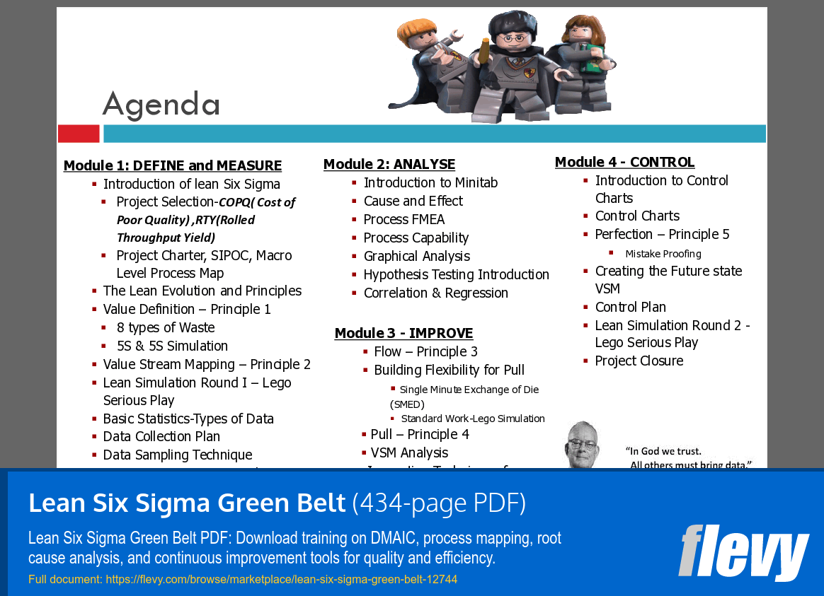 Lean Six Sigma Green Belt (434-page PDF document) Preview Image