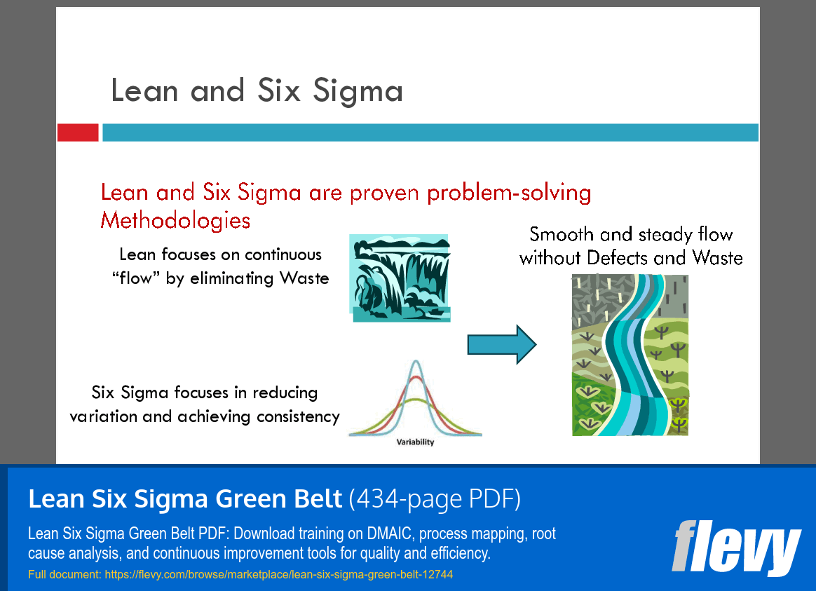 Lean Six Sigma Green Belt (434-page PDF document) Preview Image
